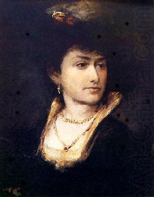 Portrait of Artist's Sister - Anna, Maurycy Gottlieb